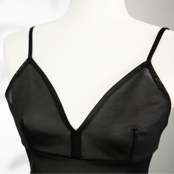 Never Worn Babaton Black Mesh Dress (Size L, Fits Snug) – Perfect Condition! - Picture 3 of 6